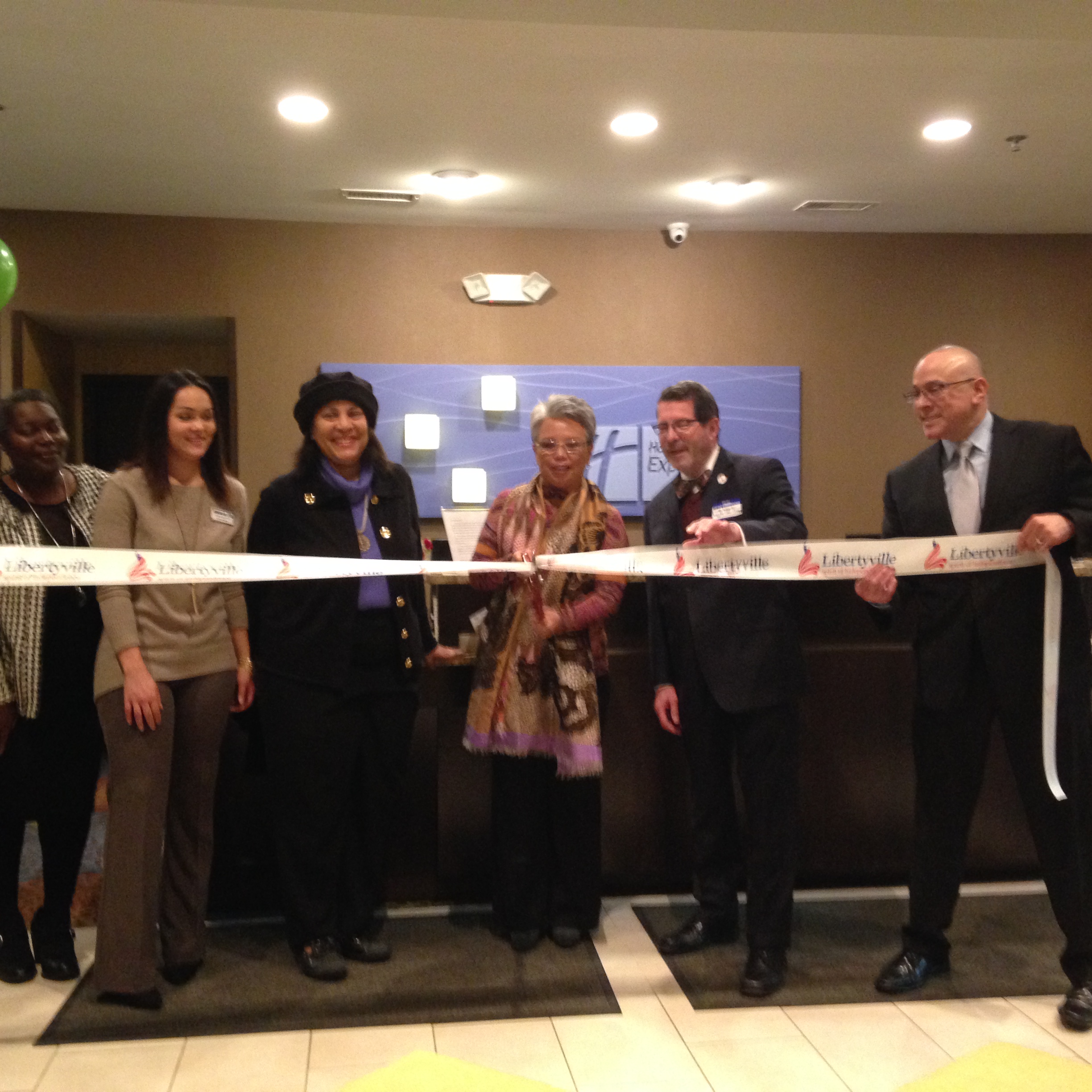 Ribbon utting of Hoiday Inn Express Renovations